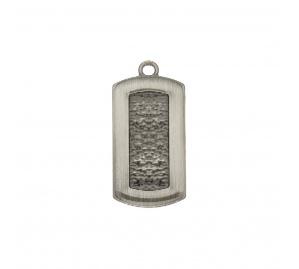 Medalha Proteção de Pai Grafite Escovado 35mm