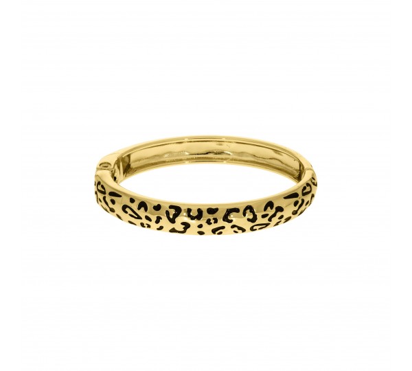 Bracelete Onça Dourado com Preto 71mm