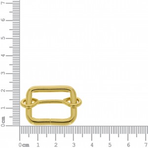 Argola Quadrada com Regulador para Bolsa Ouro 28mm