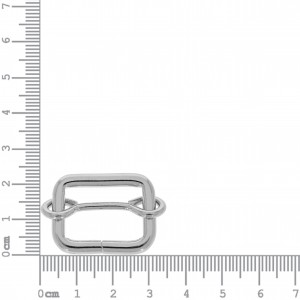 Argola Quadrada com Regulador para Bolsa Níquel 28mm