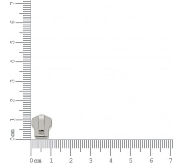 Cursor Zíper Metal Níquel 5mm