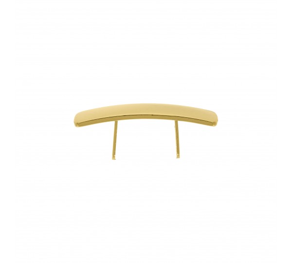 Placa Retangular Ouro com Garra 33mm