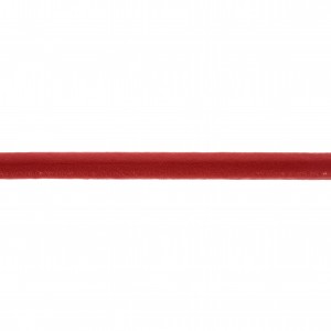 Tira Redonda Vermelho de Couro Sintético 5mm