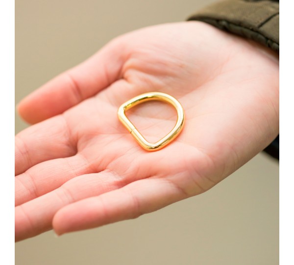 Meia Argola Ouro 22mm