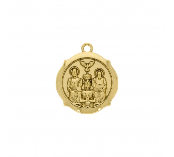 Pingente Medalha Divino Pai Eterno Ouro 45mm