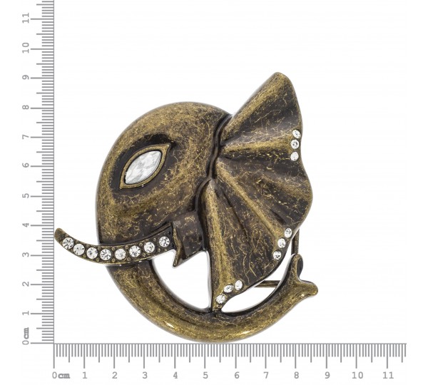 Fivela Elefante Ouro Velho 92mm
