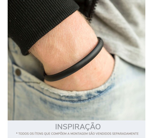 Base para Pulseira Preto Fosco 74mm