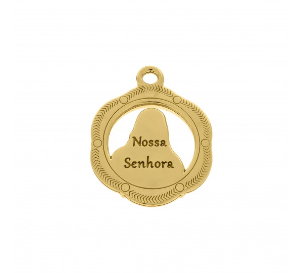 Pingente Nossa Senhora Ouro 28mm