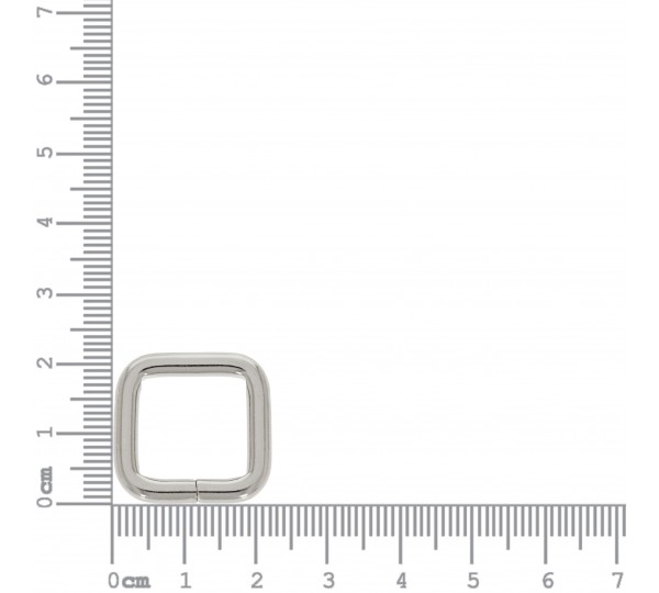 Argola para Bolsa Quadrada Níquel 15mm