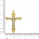 Pingente Crucifixo Ouro com Níquel 50mm