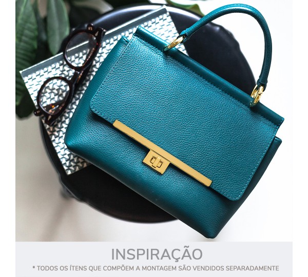 Fecho para Bolsa com Torniquete Ouro 130mm