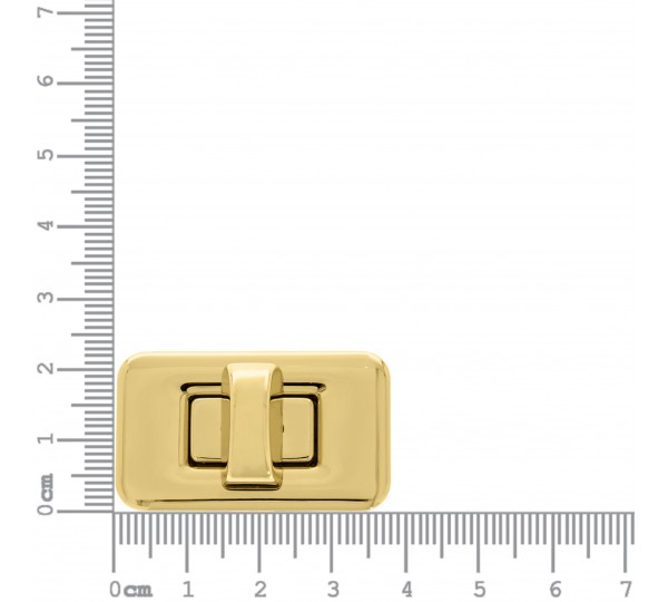 Fecho para Bolsa Ouro Retangular 37mm