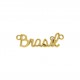 Pingente Brasil Ouro com Strass 34mm