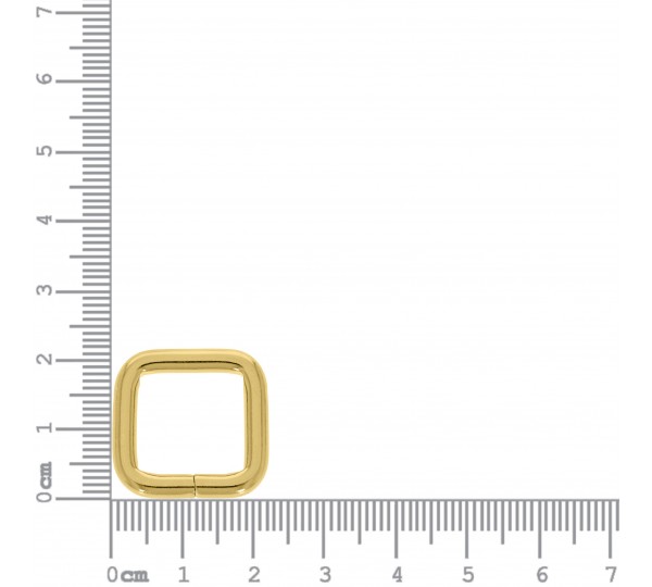 Argola para Bolsa Quadrada Ouro 15mm