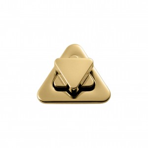 Fecho Triangular Ouro 50mm para Bolsa
