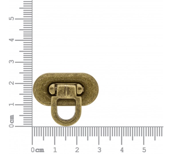 Fecho Oval para Bolsa Ouro Velho 30mm