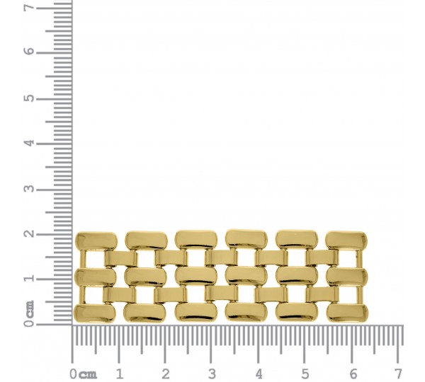 Montagem para Pulseira Tramada Ouro 76mm