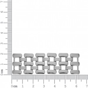 Montagem para Pulseira Tramada Níquel 76mm