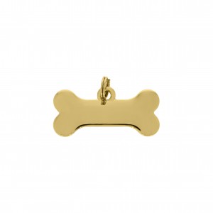 Pingente Osso Ouro com Argola 34mm