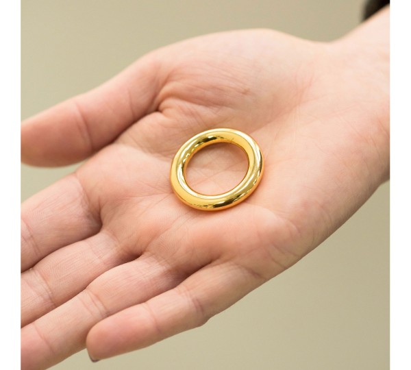 Argola Injetada Ouro 29mm