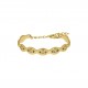 Bracelete Olho Grego Dourado com Strass 66mm