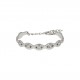 Bracelete Olho Grego Níquel com Strass 66mm