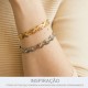 Bracelete Olho Grego Níquel com Strass 66mm
