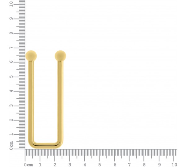 Entresseio Retangular Ouro 78mm