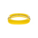 Bracelete Acrílico Amarelo com Ouro 78mm