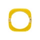 Bracelete Acrílico Amarelo com Ouro 78mm