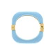 Bracelete Acrílico Azul com Ouro 78mm