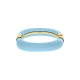 Bracelete Acrílico Azul com Ouro 78mm