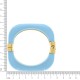 Bracelete Acrílico Azul com Ouro 78mm