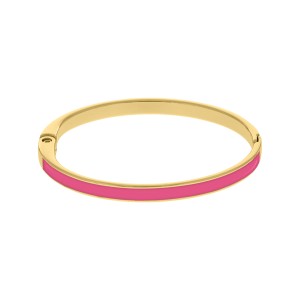 Pulseira Ouro com Resina Rosa Pink 67mm