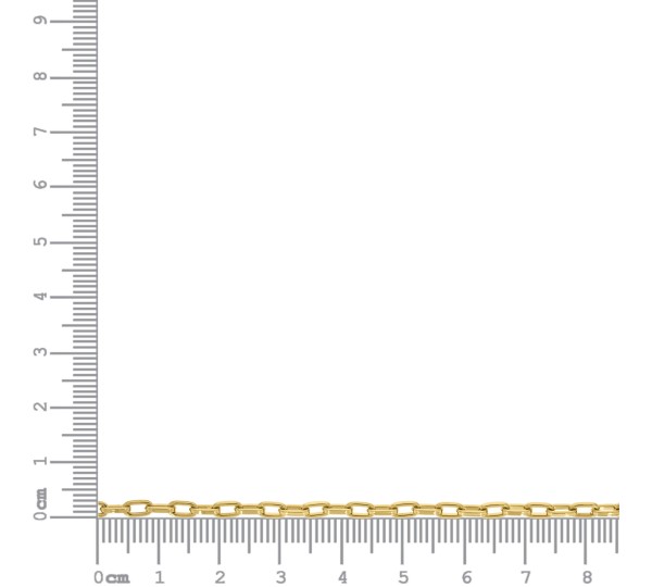 Corrente Elo Cartier Ouro 2,30mm