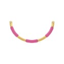 Base para Colar Ouro com Rosa Pink 123mm