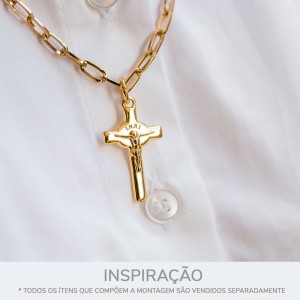 Pingente Crucifixo Ouro 32mm