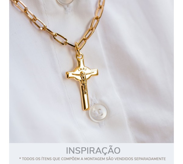 Pingente Crucifixo Ouro 32mm