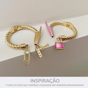 Pingente Clipe Ouro 30mm