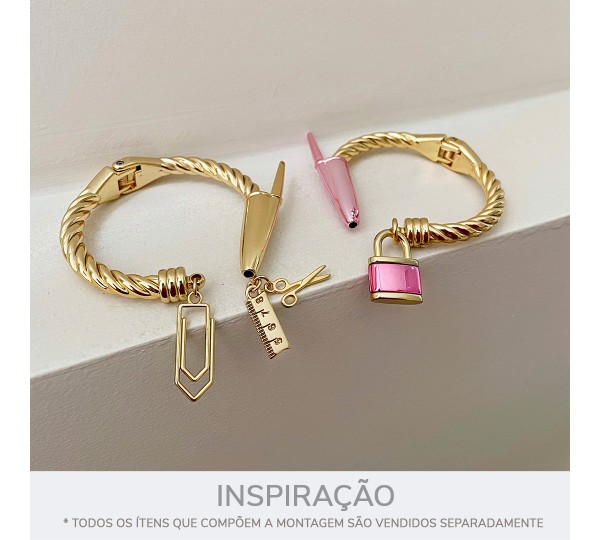 Pingente Clipe Ouro 30mm