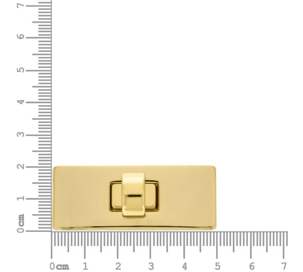 Fecho para Bolsa Retangular Ouro 50mm