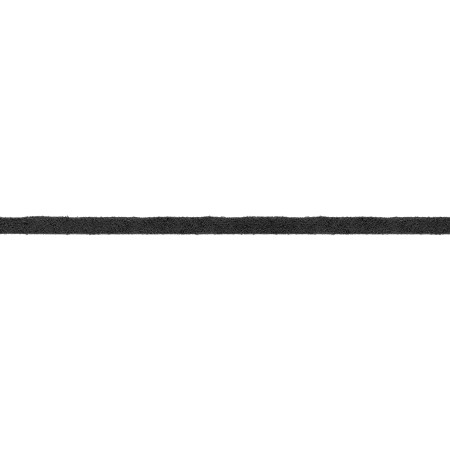 Cordão de Camurça Preta 3mm
