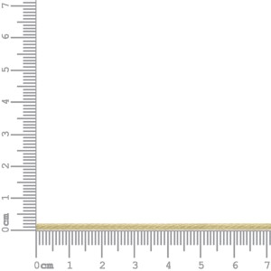 Tira Redonda Bege Claro de Couro Sintético Encerado 1mm