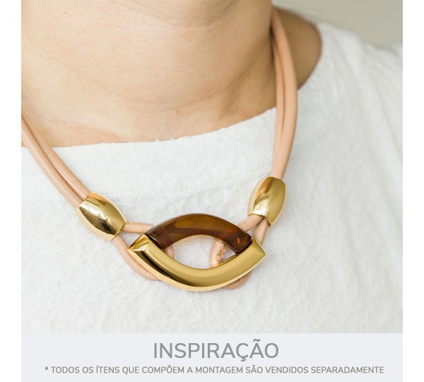Tira Redonda Bege 5mm