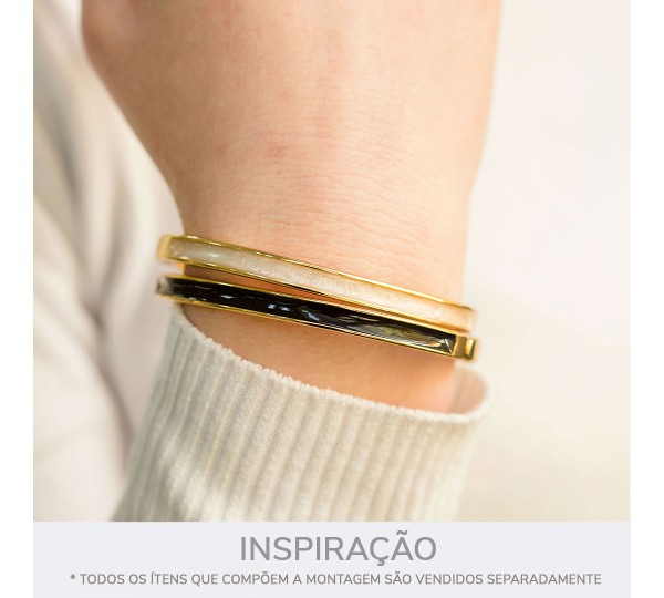 Pulseira Ouro com Pérola 67mm