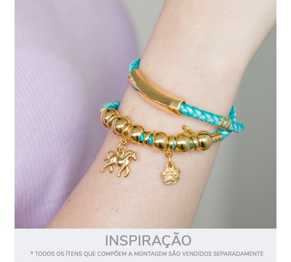 Pingente Patinha Ouro 8mm