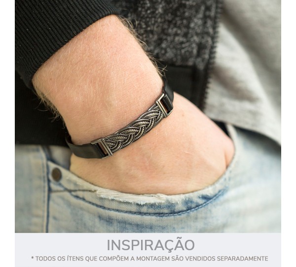 Bridão Texturizado Grafite Escovado 53mm