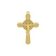 Pingente Crucifixo São Bento Ouro 51mm