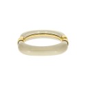 Bracelete Quadrado Dourado com Pérola 78mm