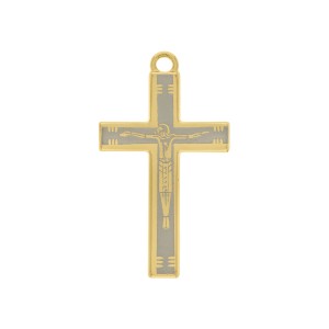Pingente Crucifixo Ouro 39mm